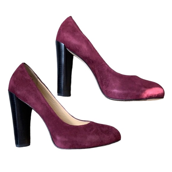 Boutique 9 Shoes - Boutique 9 BTGINGA Women’s Plum Suede High Heels, Size 6.5